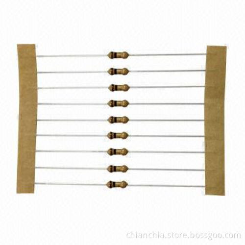 Carbon-film Resistor with Various Wattage and Tolerance, Customized Values are Accepted
